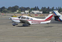 N2959M @ KCCR - 1977 Piper PA-28-181 temporarily relocated to hotel ramp @ Buchanan Field/Concord, CA (KCCR) - by Steve Nation