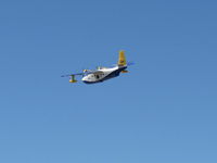 N44HQ @ CMA - 1950 Grumman HU-16B ALBATROSS, two Wright R-1820-76A 1,425 Hp each, high-speed pass - by Doug Robertson