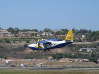 N44HQ @ CMA - 1950 Grumman HU-16B ALBATROSS, two Wright R-1820-76A 1,425 Hp each, on final Rwy 26 - by Doug Robertson