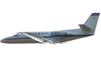 M-AGGY @ EGTK - 1991 Cessna 550, c/n: 550-0690 takes off into the sun at Kidlington - by Terry Fletcher