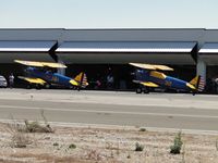 N56099 @ CCB - N56099 and N4432Q parked in front of a hanger for display - by Helicopterfriend