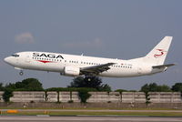 TC-SGD @ EGCC - Saga Airlines Boeing 737-48E - by Chris Hall