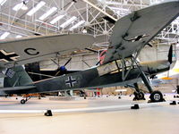 VP546 @ EGWC - Fieseler Fi.156 C-7 Storch, preserved at the RAF Museum, Cosford - by Chris Hall