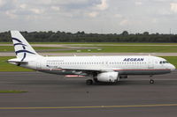 SX-DVM @ EDDL - Aegean Airlines, Airbus A320-232, CN: 3439 - by Air-Micha