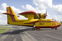 C-GFSK @ CYLB - Goverment of Alberta CL-215 - by Andy Graf-VAP