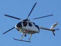 N91620 - Exotic 5 blade Homeland Security seen flying South over Ocean Beach Pier, San Diego, CA. - by Nathan Margo