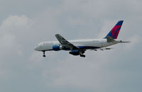 N678DL - A Boeing 757 on short final to Rwy 27R at the  ATL . (an f-stop 5.6 photograph) - by Bill Thornton, Former managing editor USAF Flying Safety Magazine