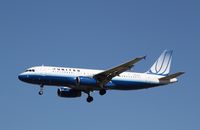 N411UA @ KORD - Airbus A320