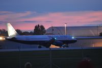 N264AV @ KMSN - Parked on South Ramp of Dane County Regional Airport during President Obama's visit to Madison - by Dave Furman
