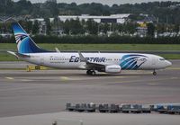 SU-GCZ @ EHAM - EgyptAir taxiing in after arrival - by Robert Kearney