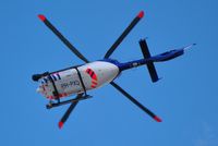 PH-PXD @ EHAM - EC135P2i_KLPD Helicopter flying over