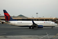 N385DN @ KEWR - Pulling away from Terminal A, Newark International Airport - by Daniel L. Berek