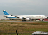 9K-ANB @ EDDF - Taking off rwy 18 - by Shunn311