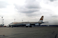 HB-ICG @ LHR - Coronado of Swissair taxying to the terminal at Heathrow in the Spring of 1974. - by Peter Nicholson
