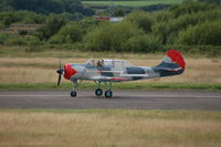 G-BVVA @ EGFH - Landing Runway 22. - by Roger Winser
