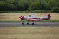 G-YAKF @ EGFH - Landing Runway 22. - by Roger Winser
