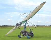 G-MZDH - Between flights, at Otherton. Swallows lining up for pre-migration flying practice. - by Owner