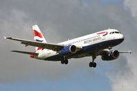 G-EUUB @ EGNT - Airbus A320-232 on finals to runway 07 at Newcastle Airport in August 2010. - by Malcolm Clarke