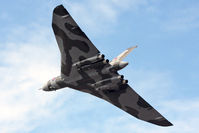 G-VLCN @ EGBR - Avro 698 Vulcan B2 seen whilst carrying out a few circuits of Breighton Airfield during the September 2010 Helicopter Fly-In. - by Malcolm Clarke