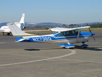 N2736Q @ KAPC - Locally-based 1967 Cessna 182K taxiing to gas pumps - by Steve Nation