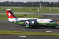 HB-IYS @ EDDL - Swissair, British Aerospace Avro RJ100, CN: E3381 - by Air-Micha