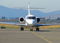 N828QS @ KAPC - Head-on shot of Netjets 2001 Hawker 800XP arriving from KSJC (San Jose Int'l Airport, CA) - by Steve Nation