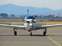 N523C @ KAPC - Head-on of beautifully-maintained 1998 A36 arriving from KPOC (Brackett Field Airport, La Verne, CA) - by Steve Nation