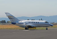 N409AV @ KAPC - 1998 Hawker 800XP taxis from bizjet ramp for parts unknown - by Steve Nation