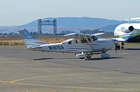 N181SA @ KAPC - Landmark Napa River RR bridge frames this 2004 Cessa 206H on arrival - by Steve Nation