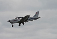 N4334V @ KSQL - Bel Air 1984 PA-28-181 on final during training flight at San Carlos, CA - by Steve Nation