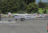N6054P @ KPAO - 1959 Piper PA-24 Comanche taxiing to vistors ramp at Palo Alto, CA - by Steve Nation