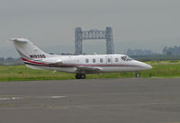 N102QS @ KAPC - Framed by Napa River RR bridge this NetJets Raytheon 400 departing Napa, CA for KOXR (Oxnard, CA) - by Steve Nation