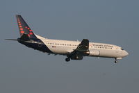 OO-VET @ EBBR - Flight SN3708 is descending to RWY 02
