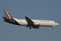 OO-VES @ EBBR - Arrival of flight SN2184 to RWY 02