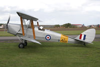 G-ANON @ EGBR - De Havilland DH82C Tiger Moth at Breighton Airfield, September 2010. - by Malcolm Clarke