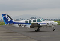 N874AN @ KAPC - IFTA/International Flight Training Academy (ANA Japan Airlines) 1993 Beech 58 in from KBFL (Meadows Field/Bakersfield, CA) - by Steve Nation