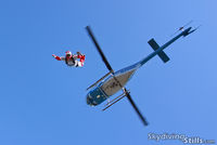 N39MK @ 7B9 - A skydiver dives out of the JetRanger at Connecticut Parachutists, Ellington, CT. - by Dave G