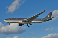 JY-AIF @ EGLL - Royal Jordainian Airbus 330 arriving at Heathrow