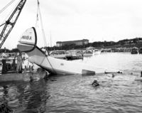 N18A @ ORD - Crash of super ventura (PV1) N18A in lake MI.
Rod Mckay photo - by unknown