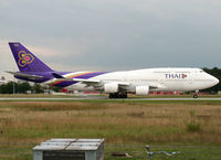 HS-TGH @ EDDF - Taking off rwy 18 - by Shunn311