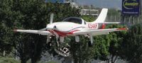 N254AR @ POC - Coming in for a fast landing on runway 26L - by Helicopterfriend