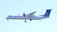 N209WQ @ KMYR - 2008 Bombardier DHC-8-402 about to land in Myrtle Beach SC.. - by Richard T Davis
