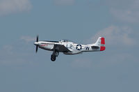 N51YS @ VPS - N51YS, Tail No. 411746, a P-51D (25NA), known as Scat VI, owned by Denny Hickman of Alabama, takes off from Rwy 19 at Eglin AFB, Fla. for a vintage aircraft demo during the 2010 Eglin Air Show. (an f-stop 5.6 photograph) - by Bill Thornton