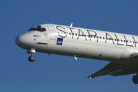 SE-DIB @ EBBR - Arrival of flight SK593 to RWY 25L