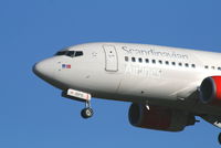 LN-RPK @ EBBR - Arrival of flight SK4743 to RWY 25L