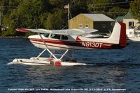 N9130T @ 52B - taxiing on Moosehead Lake - by J.G. Handelman