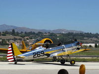 N48742 @ CMA - 1941 Ryan Aeronautical ST-3KR as PT-22, Kinner R5 5 cylinder radial 160 Hp, (this engine produces the most beautiful sounds), mirror polished, taxi - by Doug Robertson