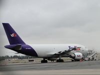 N436FE @ ONT - Parked east of Fed Ex building - by Helicopterfriend