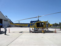 N205BH @ CMA - Bell EH-1H, one 1,400 shp AVCO Lycoming T53-L-13 Turboshaft engine, of Ventura County Sheriff's Forest Fire Support #7 - by Doug Robertson