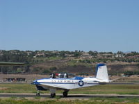 N134LM @ CMA - 1955 Beech T-34A MENTOR, Continental IO-520-B 285 Hp upgrade, taxi - by Doug Robertson